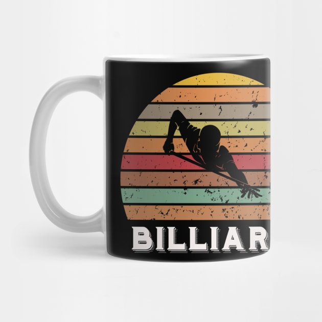 Billiards - retro sunset design by BB Funny Store